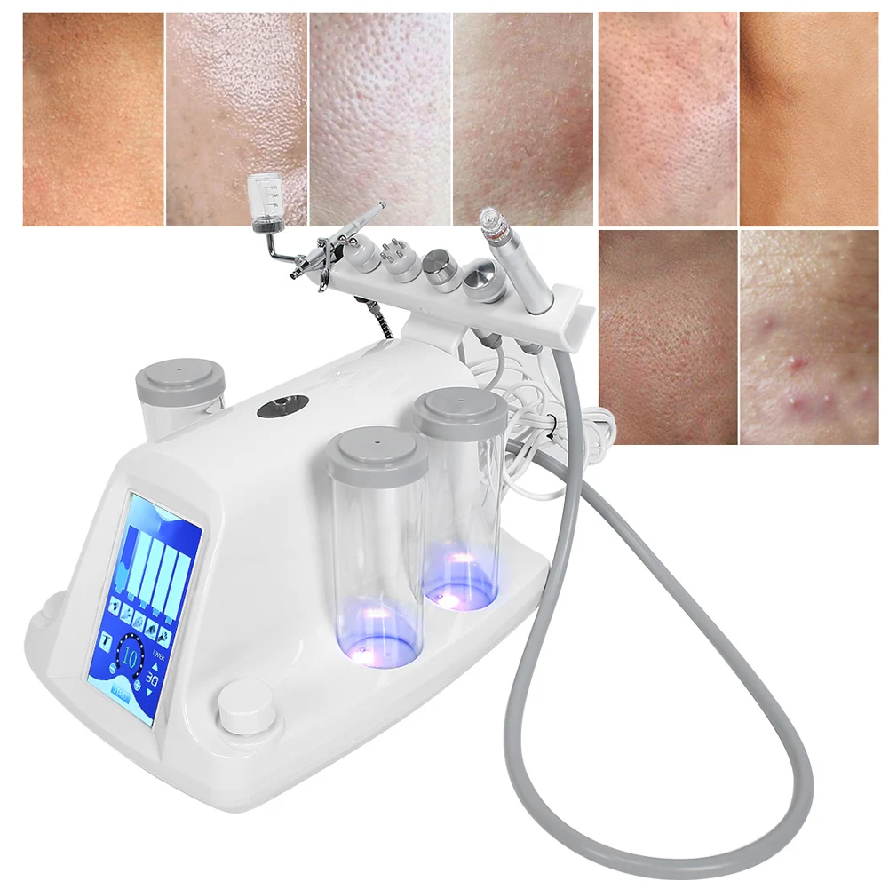 6 in 1 Small Bubble Beauty Instrument RF Skin Rejuvenation Pore Cleansing Machine