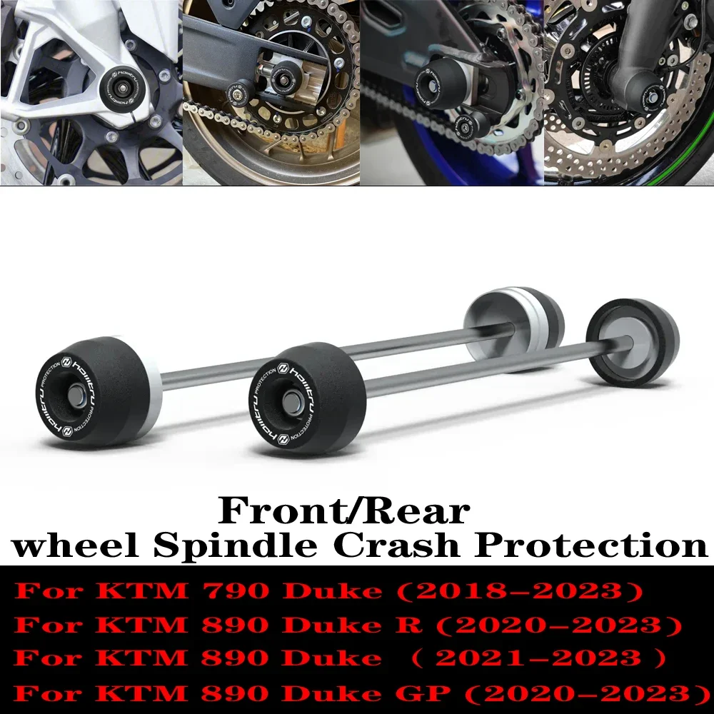 

FOR KTM 790 890 DUKE R/GP 2018-2023 Front Rear wheel Spindle Crash Protection