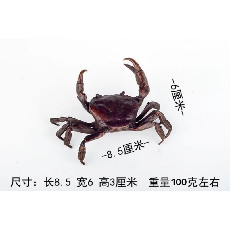 

Поделки в японском стиле, старые медные твердые украшения ручной работы, креативное украшение для вырезания, поднятия удачи, краба, чай Pl