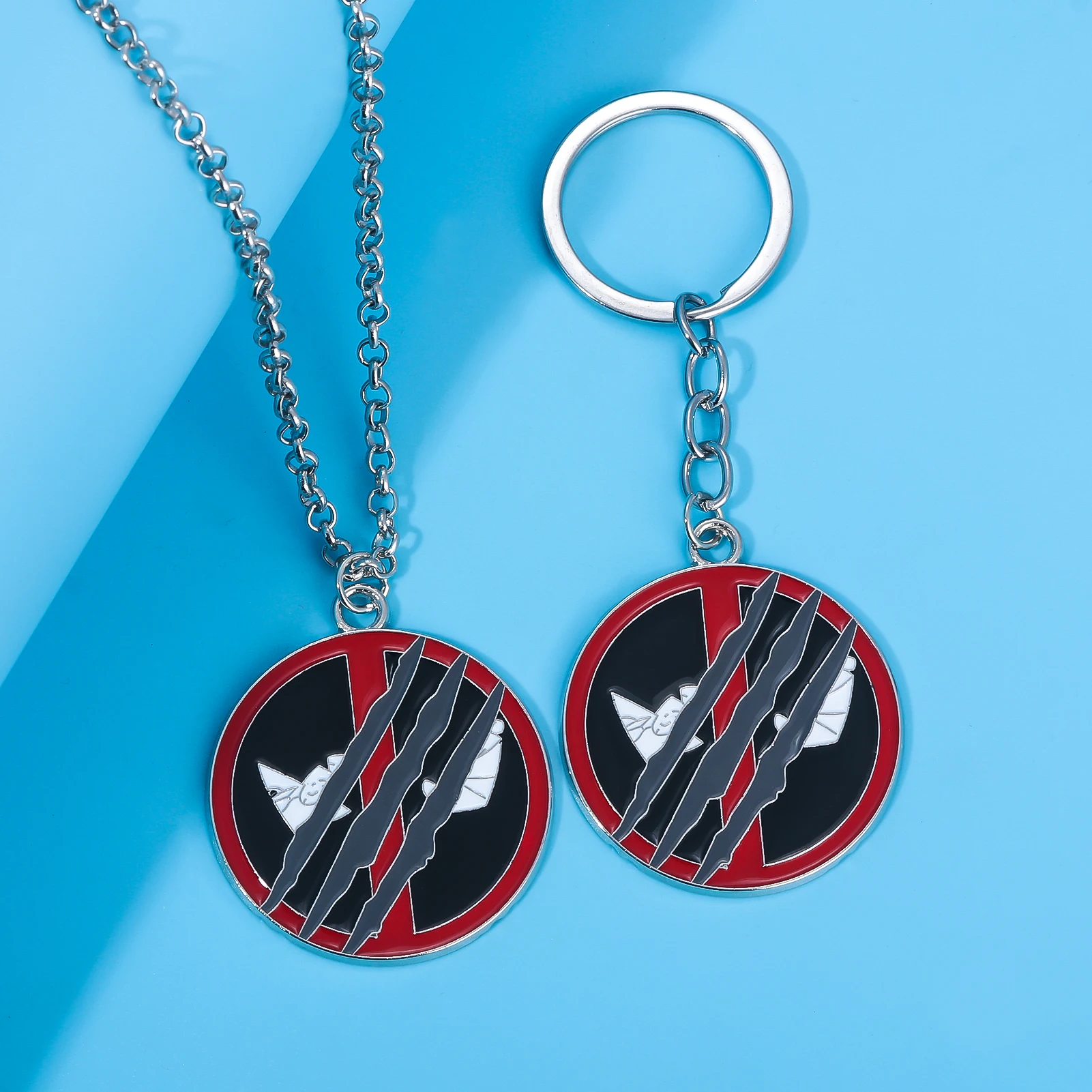 فيلم ديدبول ولفيرين سلسلة مفاتيح مصنوعة من المينا الكرتون قلادة الديكور كيرينغ لمحبي تأثيري الدعائم اكسسوارات مجوهرات هدايا #5