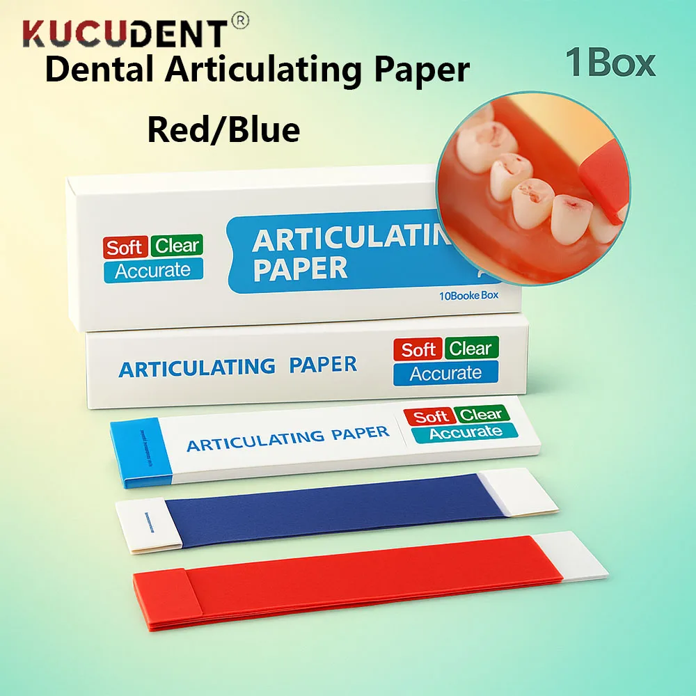

Dental Articulating Paper Strips Double-sided Bite Paper Thick Thin Blue Red Teeth Whitening Material Dentist Oral Care Product