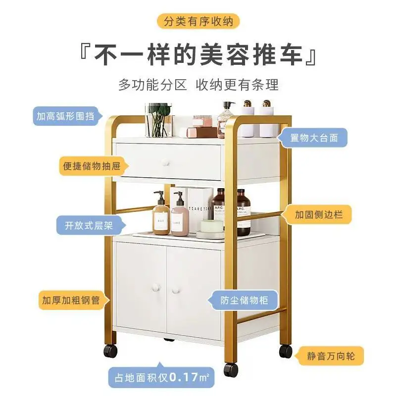 

Trolley Barber Hairdresser Cosmetic Lash Manicure Salon Tattoo Salon Trolley Spa Make Up Wozek Narzedziowy Salon Furniture WKST