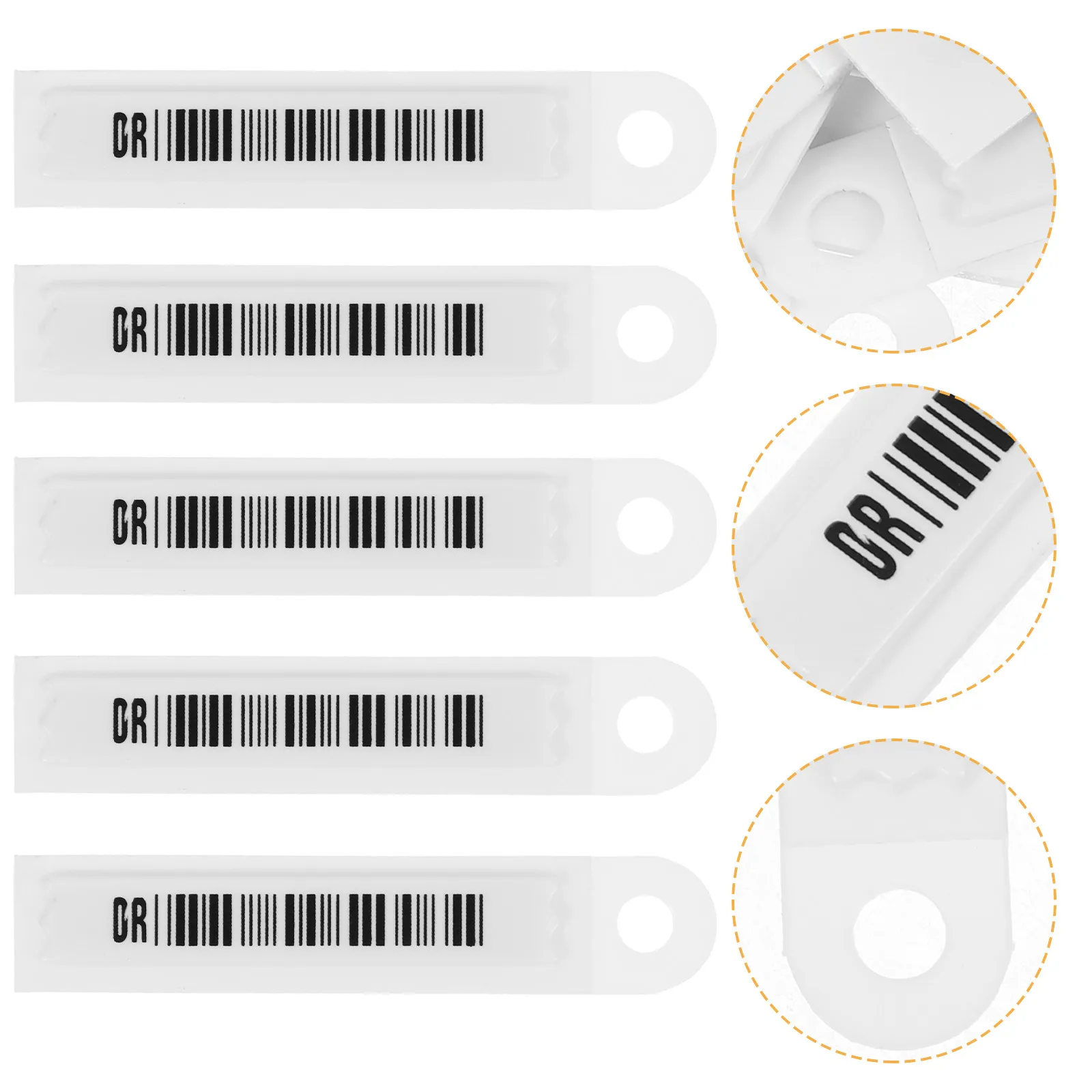 

100Pcs Acoustic Magnetic Anti-Theft Labels Easy Use Disposable Security Tags for Commodity Goods Protective