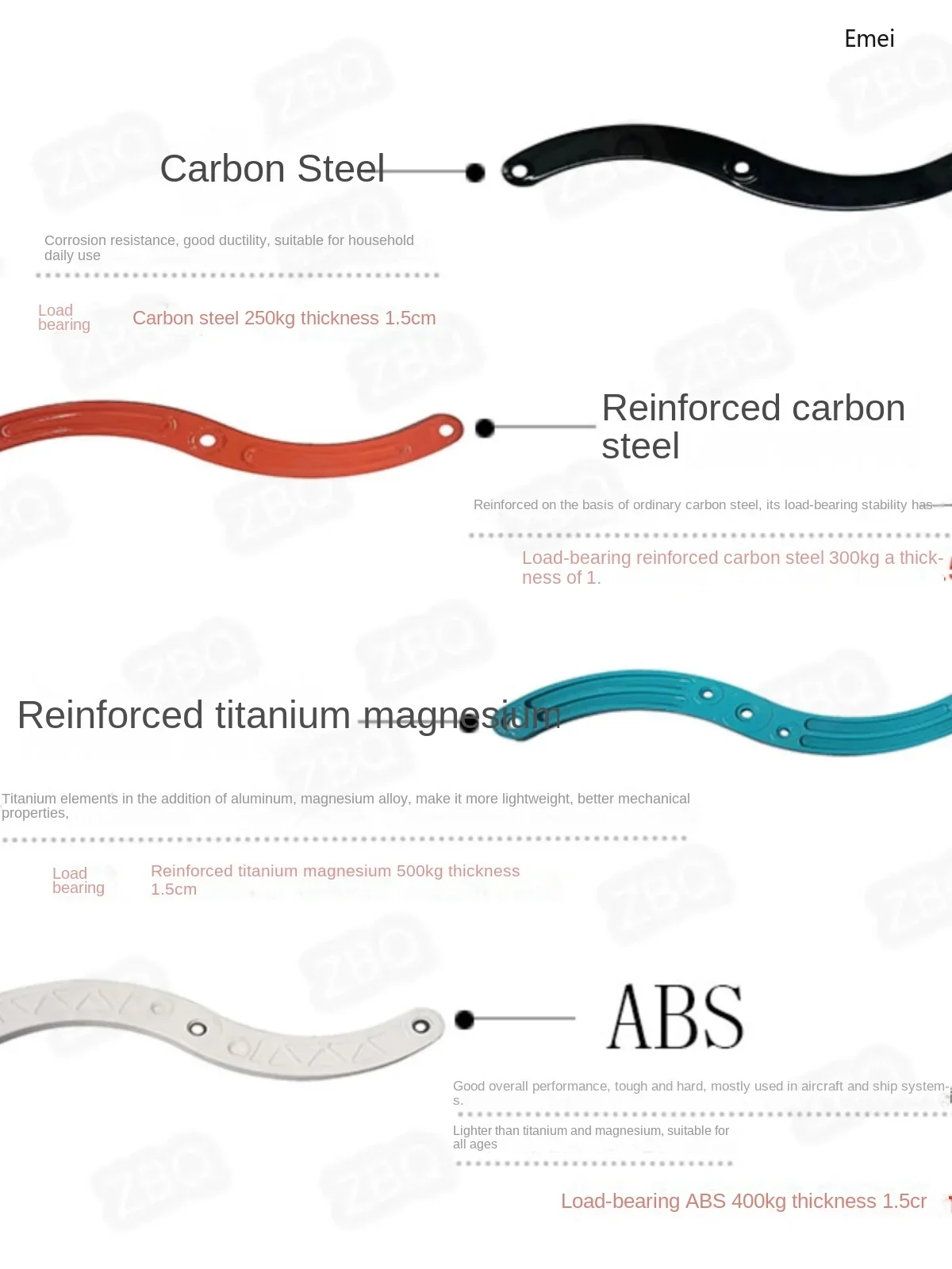 Wall-Mounted Attic Retractable Staircase Outdoor Anti-Rust Folding Ladder