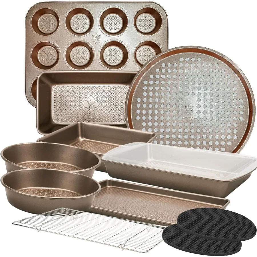 

Набор форм для выпечки из углеродистой стали, 12 предметов, с антипригарным покрытием, предметы первой необходимости для кухни для нового дома, наборы форм для выпечки с антипригарным покрытием, форма для кексов