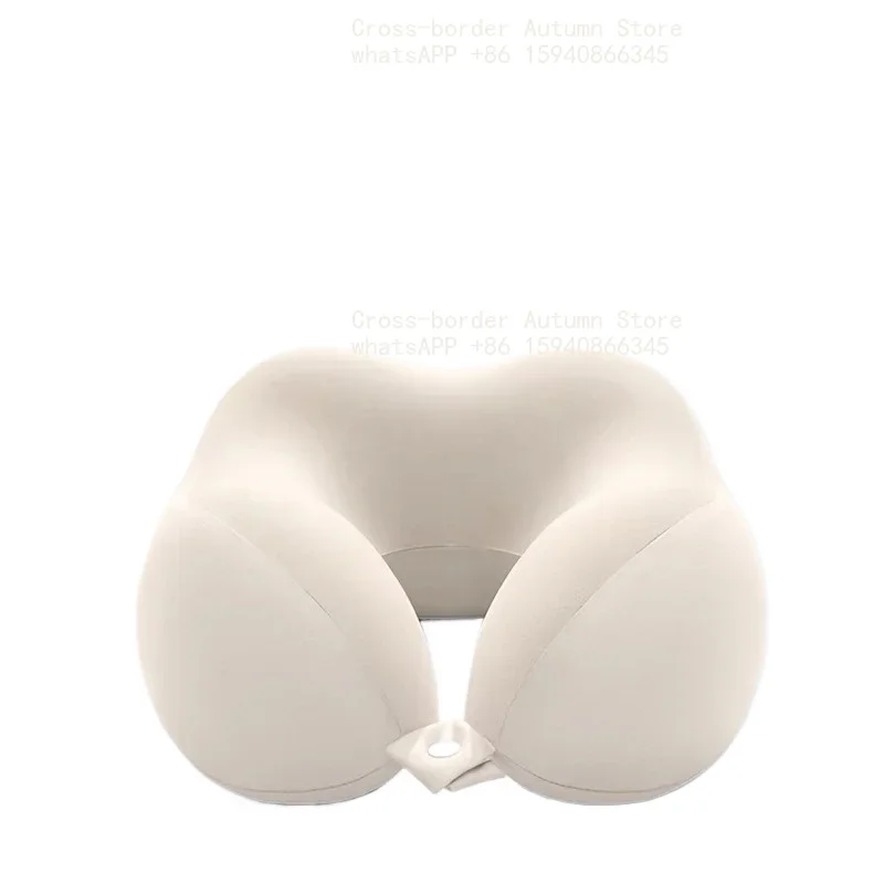 Portable U Shaped Travel Neck Pillow With Storage Bag Comfort Soft Cervical Support Pillow For Airplane Car