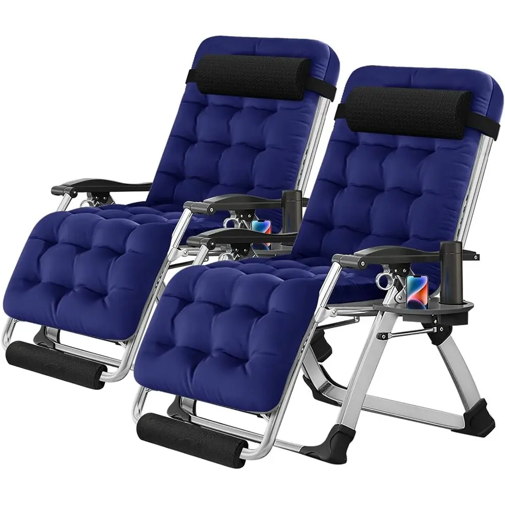 

Extra Large 29 Zero Gravity Lounge Chair with Cup Holder, Ideal for Outdoor, Patio, Beach, and Camping