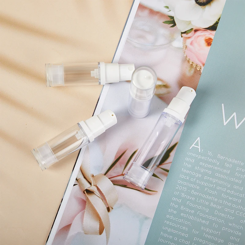 1 قطعة 15-100 مللي زجاجة فارغة مع مضخة البلاستيك غسول الحاويات إعادة الملء زجاجات كريم أدوات التجميل السفر عينة مستحضرات التجميل #5