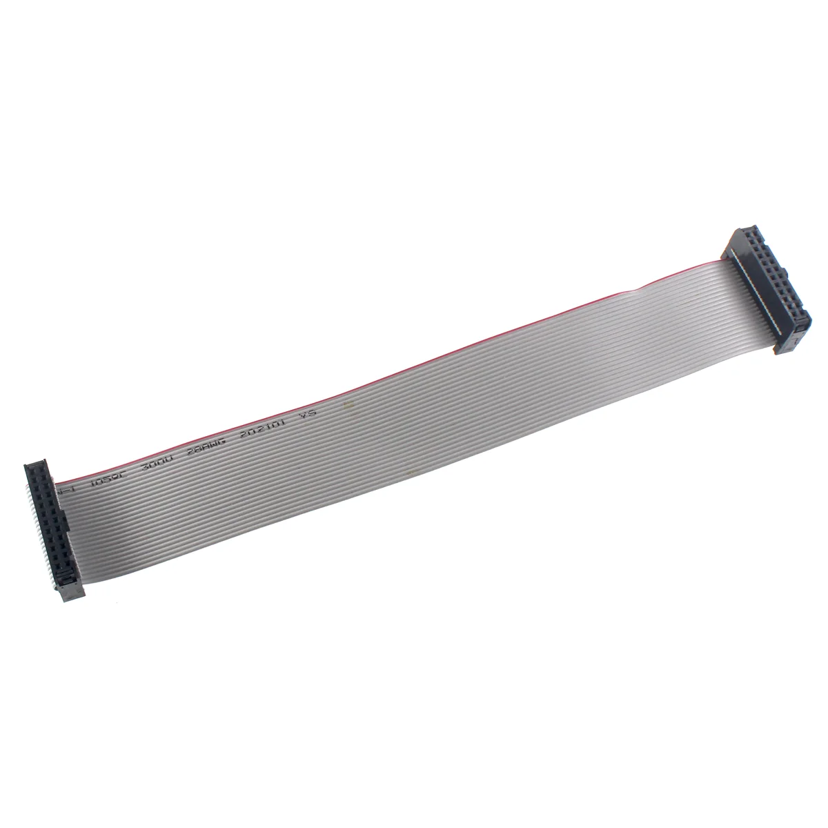 5pcs 2.54MM pitch 20CM  JTAG ISP AVR Download Cable Wire FC-6/10/14/16/20/40P PIN Connector Gray Flat Ribbon Data Cable