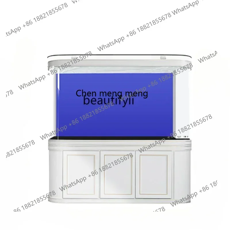 New Ecological Fish Globe Living Room Floor Glass Light Luxury Medium Smart Bottom Filter Aquarium