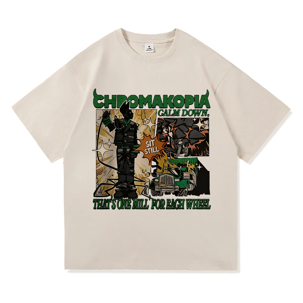 Tyler The Creator Chromakopia T Shirt Summer Fashion Men Funny Retro T-Shirt Unisex New Album Hip Hop Vintage Cotton Tee Clothes