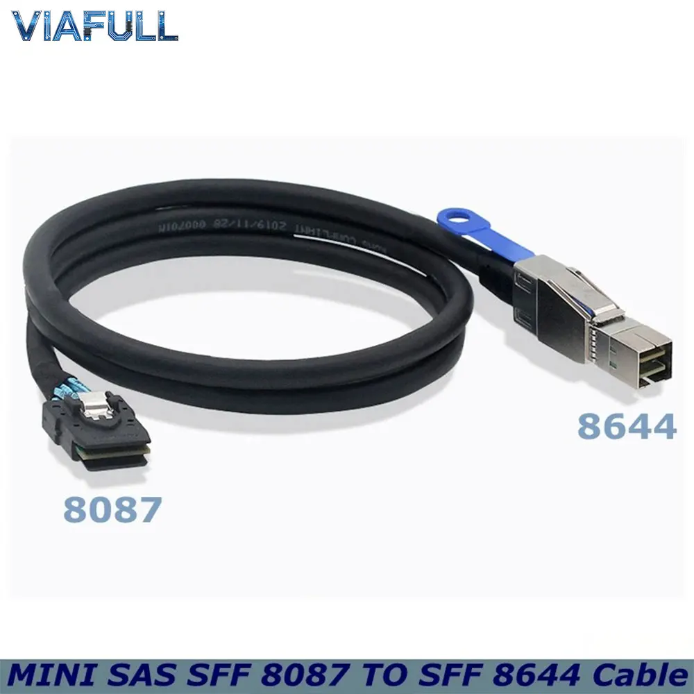 SFF-8644 to SFF-8087 Adapter Cable, 0.5M 1M 2M 3M, External Mini SAS to Internal Mini SAS, for Server Storage Expansion