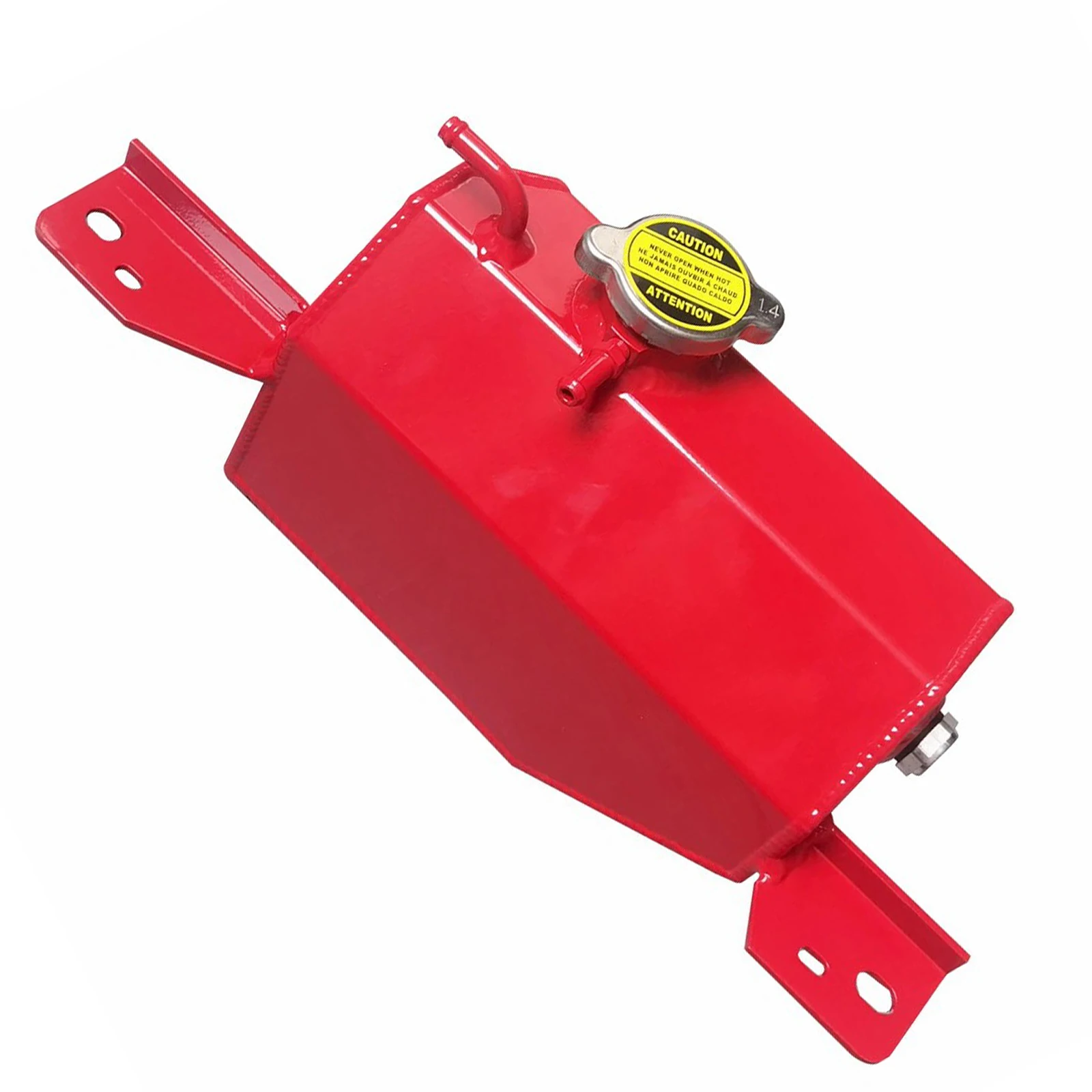 1 Pcs Metal Retrofit Auxiliary Water Tank (Red) For 2014-2015 Infiniti Q50 3.5L/3.7L 21710-4GN0A