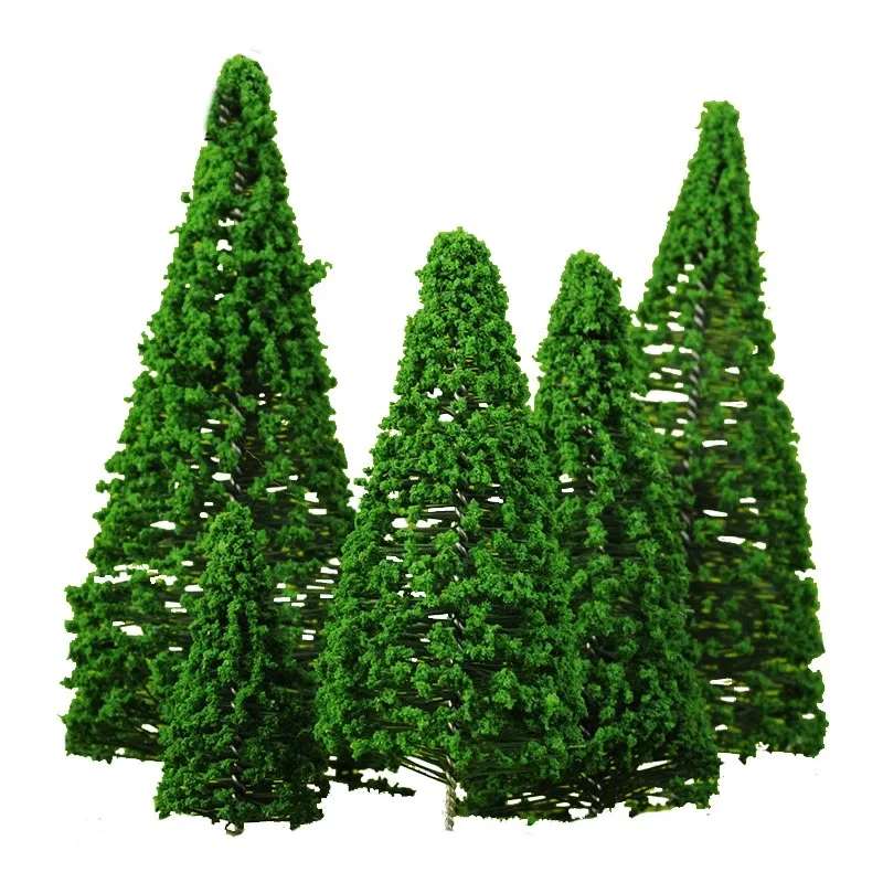 8/10/12CM Artificial Miniature Plastic Trees Train Layout Model Building Diorama Landscape Decoration Toys