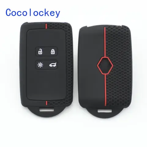 Renault Clio 4 5 Austral Kadjar Clio Megane Zoe Captur Arkana 자동차 액세서리 용 Cocolockey 실리콘 스마트 원격 키 케이스 커버