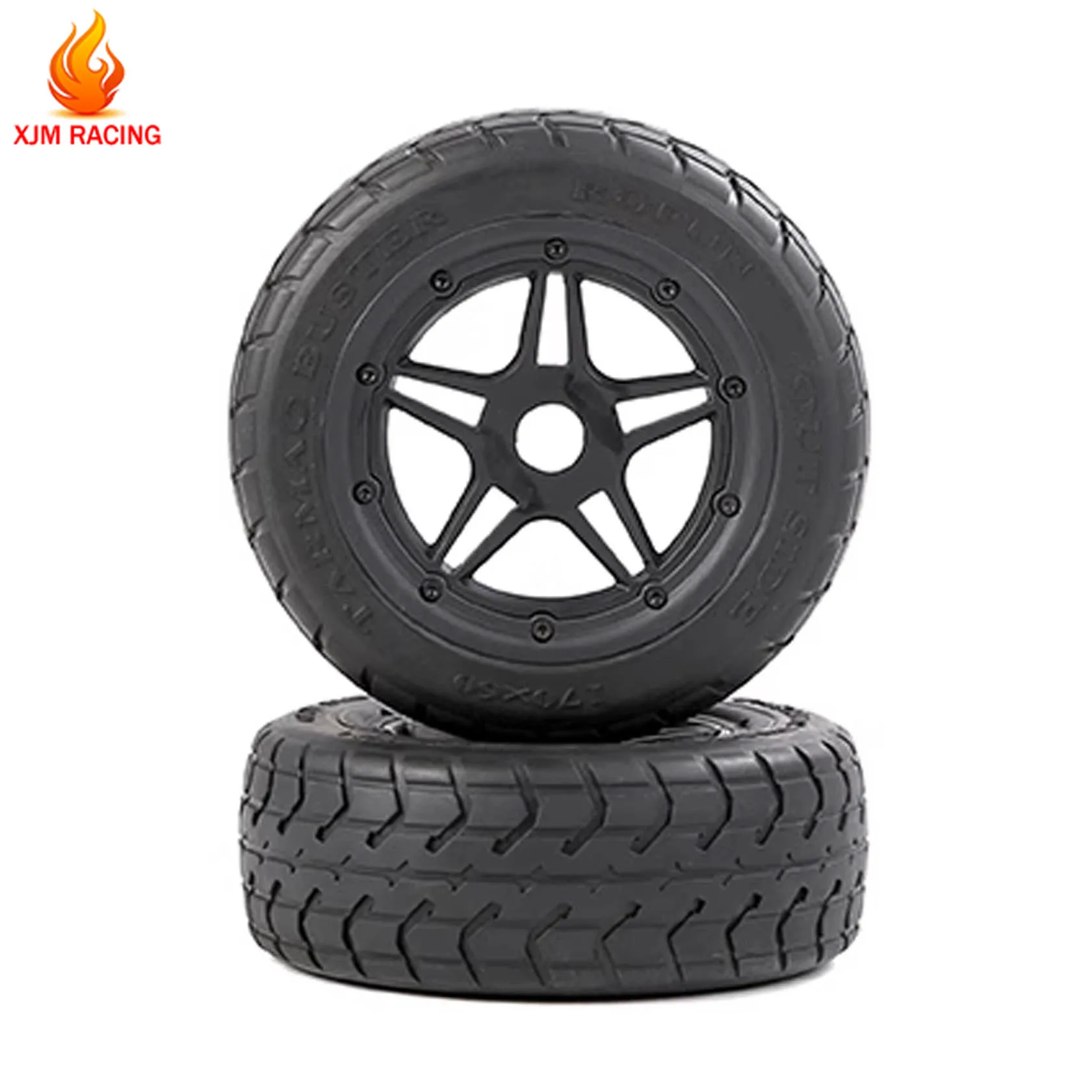 On-Road Tyre or Off-road Wheel Tire Assembly Set with Wheel Hub for 1/5 ROVAN ROFUN F5 MCD XS-5 RR5 TRUCK RC CAR PARTS