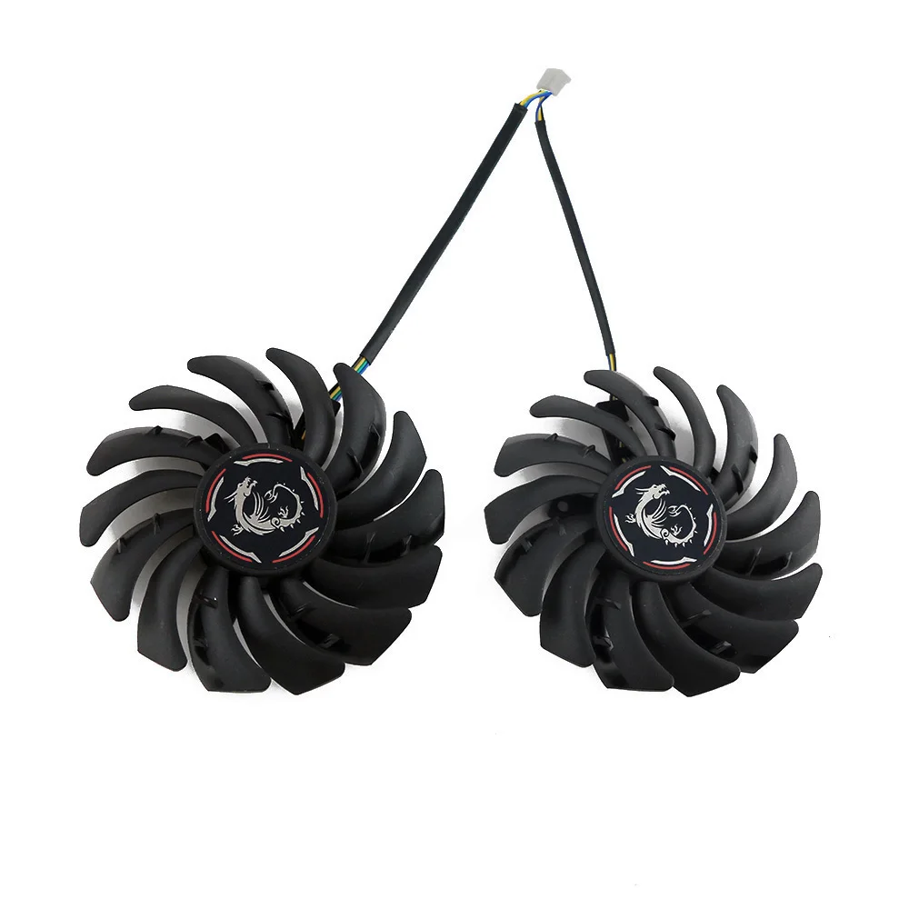 2Pcs/Lot PLD09210S12HH GPU Card Cooler Fan For MSI GeForce GTX 1650 Super 1660 1660Ti GAMING X Graphics Card Fan