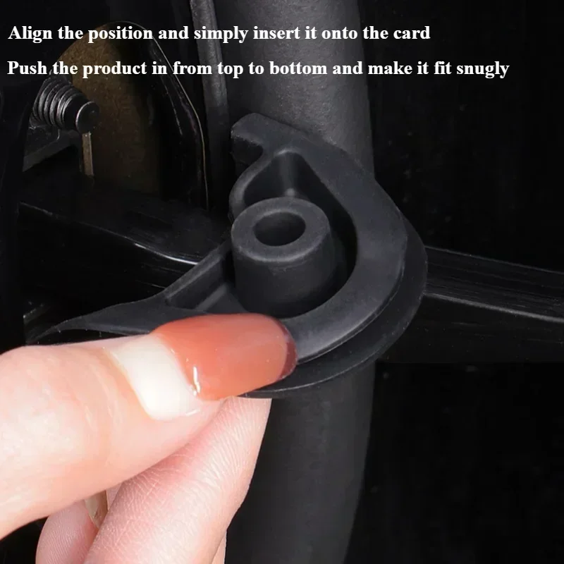 2PCS for Tesla Model Y/3/3+ Highland 2024 Back Door Lock Buckle Silicone Protective Cover ABS Shock Pads Mat Car Accessories