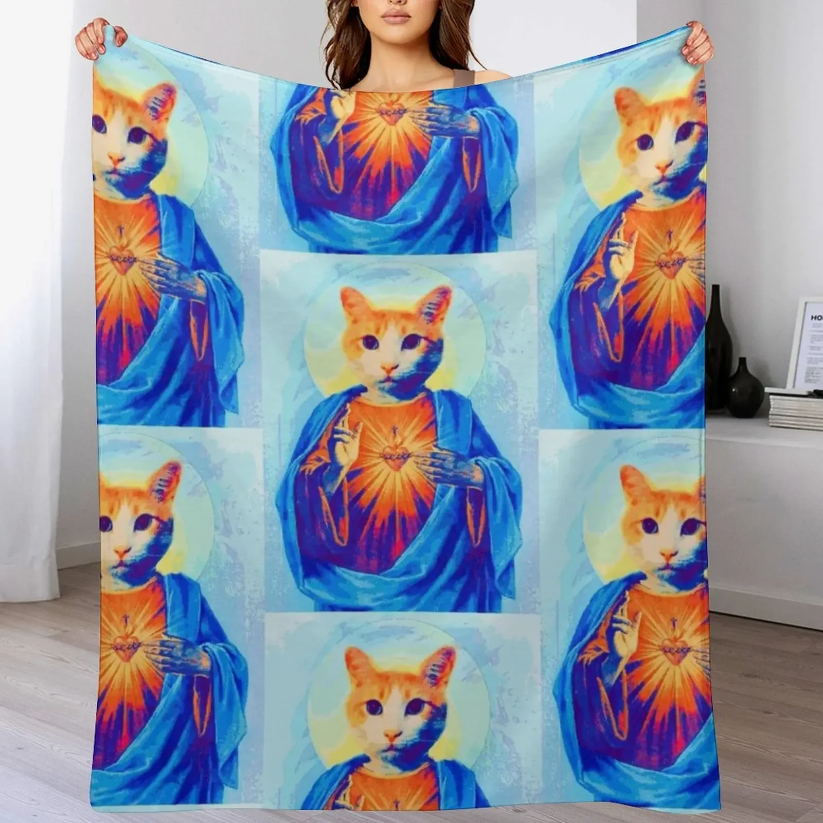 

Volde Christ Throw Blanket Decorative Sofa Furry Single Beach Blankets