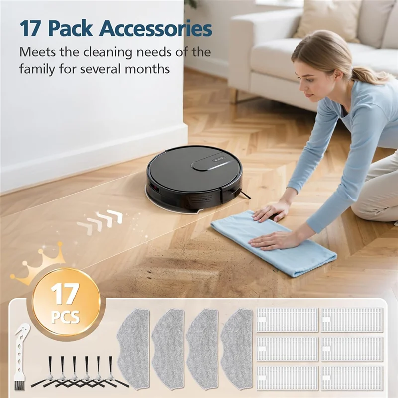 AD-filtros cepillos almohadillas de fregona para ROPVACNIC S1 A1 para Tipdiy G90 para VIPSUN Z1 para Robot aspirador Betboyles V75S, accesorio