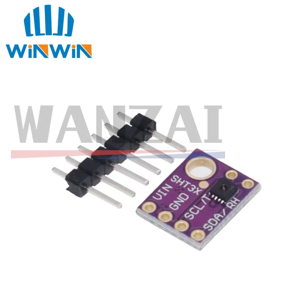 SHT31 Temperature SHT31-D Humidity Sensor Module Microcontroller IIC I2C Breakout Weather 3V 5V Compliant For Arduino