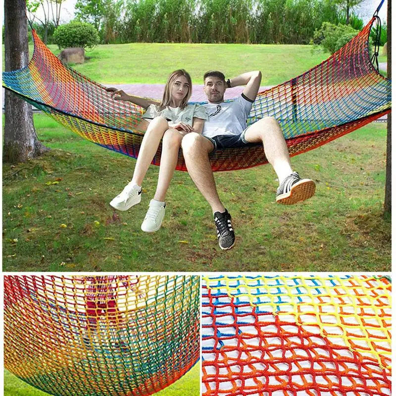 Kids Playground Play Safety Net Outdoor Climbing Cargo Net Children Obstacle Course Double Layer Backyard Anti Fall Saftey Net