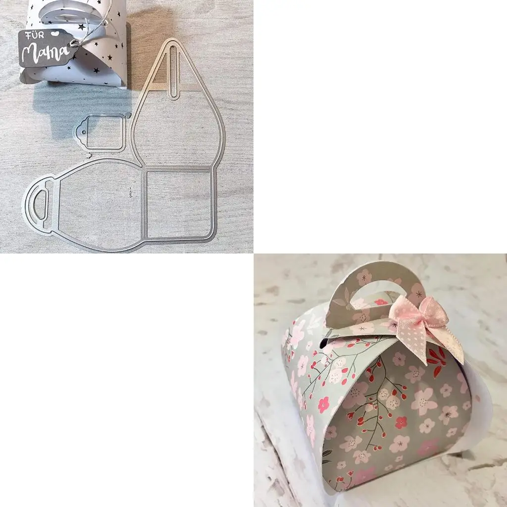  Package Box Cutting Dies DIY Etched Craft Silver Dies Handmade Ability Developing Template for School Classroom Teaching