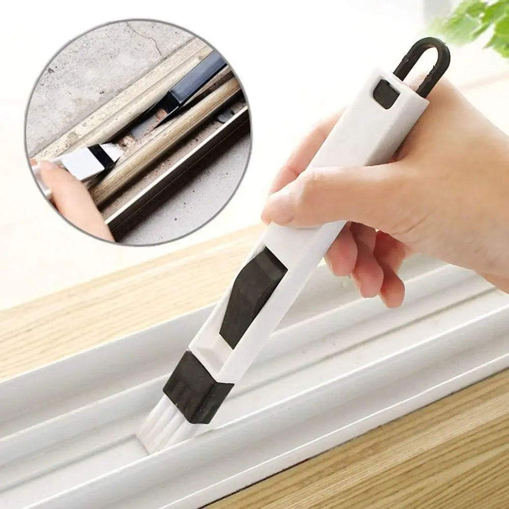 

Window Groove Cleaning Brush Clean Tool Multifunctional Windows Slot Brush Keyboard Nook Cranny Dust Shovel Track Clean