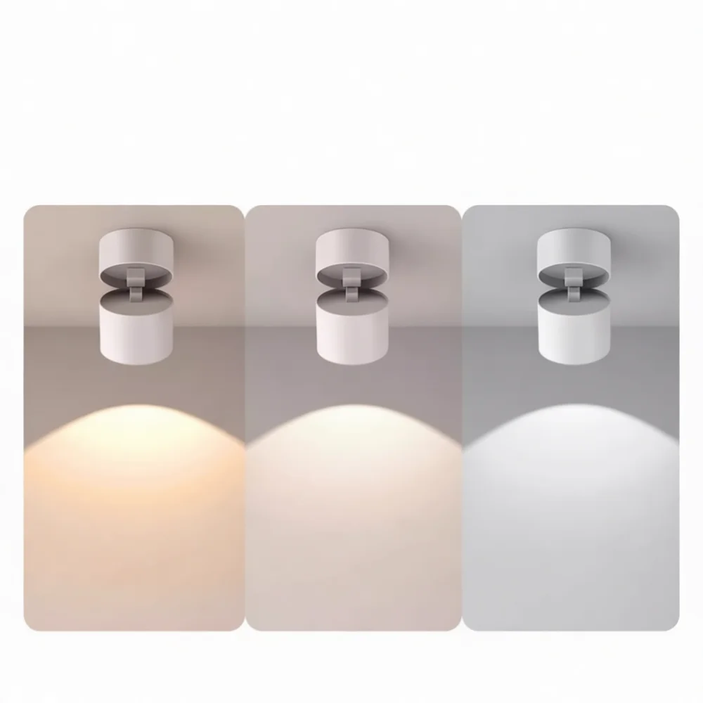 Modern Surface Mounted LED Spotlight Foldable Downlight Adjustable Beam Angle Eye Protection Lamp For Indoor Lighting