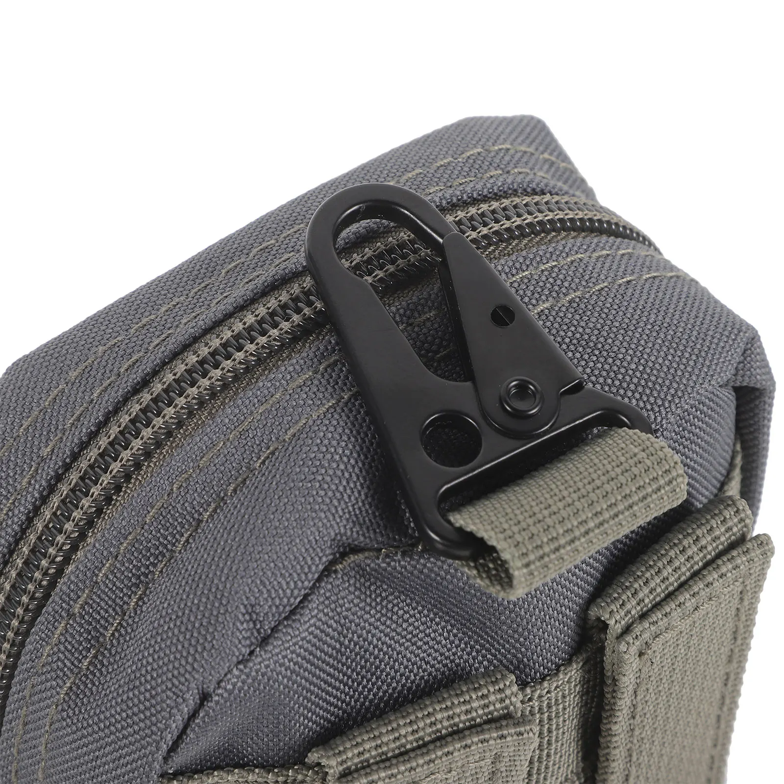 

Nylon Outdoor Sports Belt Bag Cycling Waist Pouch Cell Phone Grey Storage Multi function Tactical Men Practical Safe