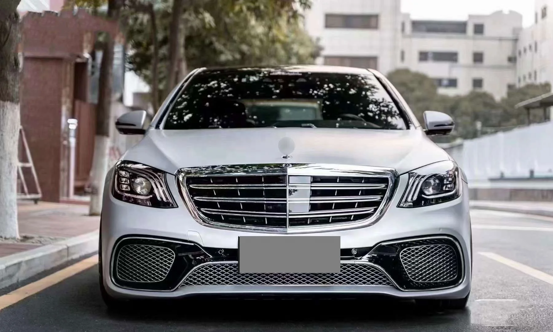 Genuine car bumpers For BENZ W222 S class S320 S400 S450 Facelift S63 AMG S65 AMG Body Kit Headlights Talllights Diffuser Tips