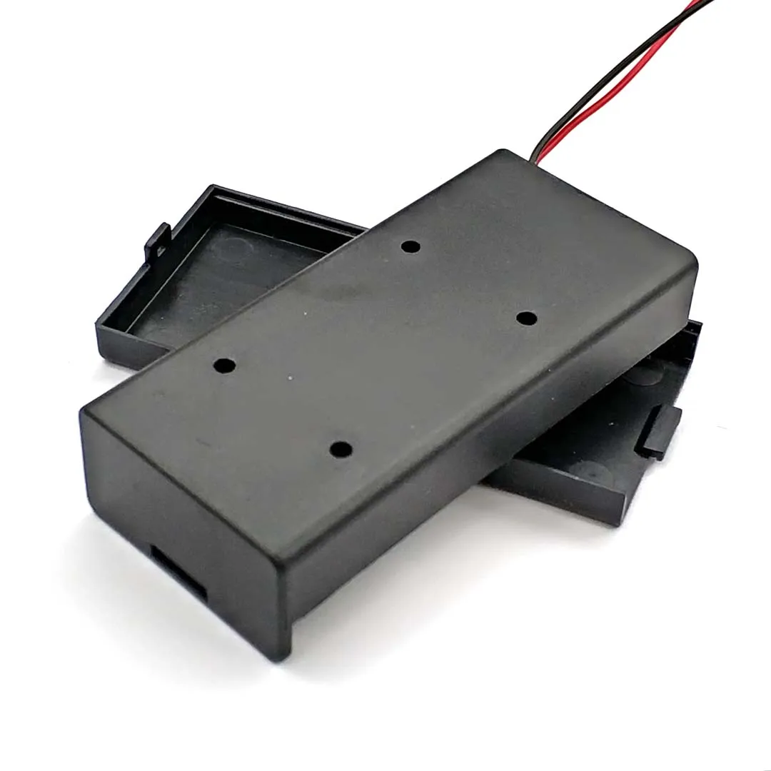 Neues 18650 Batterie-Aufbewahrungsetui 3,7V für 2x18650 Batterien, Halterbox mit 2 Fächern und EIN/AUS-Schalter (Batterie nicht enthalten) – Detail 3