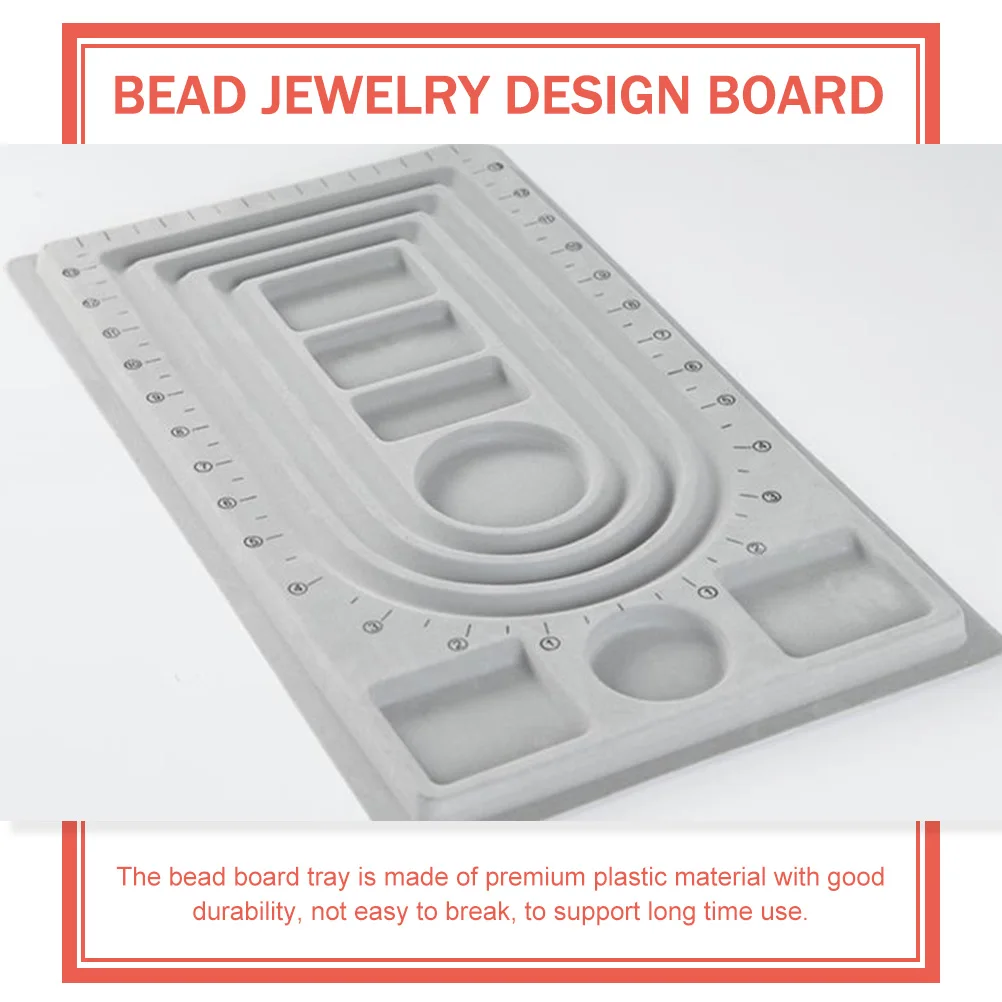 

Bead Design Board Jewelry Tray for Beading Arranging Sorting Bracelets Necklaces DIY Craft Bead Design Boards Beading Supplies