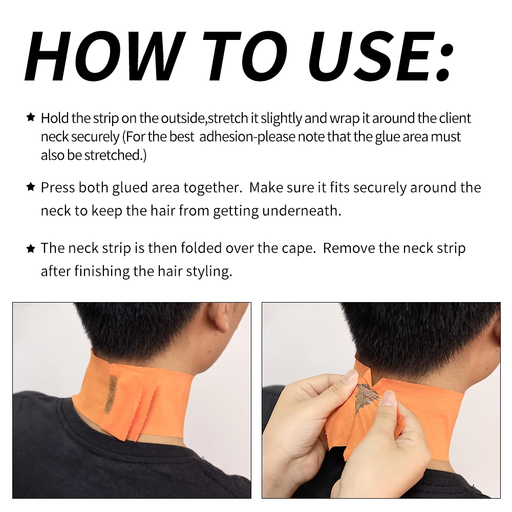 1 Roll/Pack Disposable Neck Strips Hair Cutting Accessory Neck Paper Adjustable Barber Dedicated Salon Hairdressing For Barber