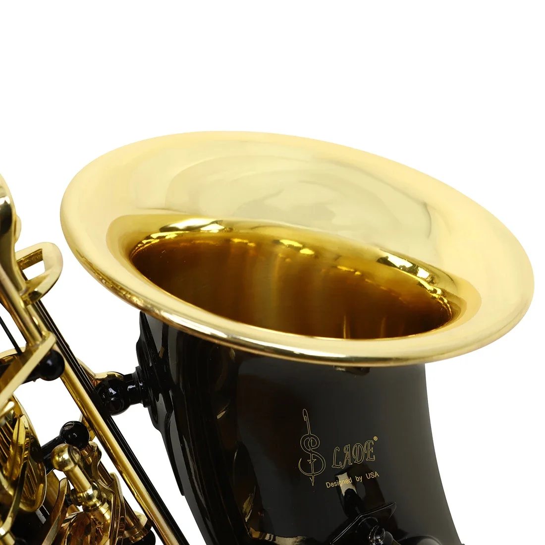SLADE ألتو ساكسفون EB الذهب الأسود مفتاح التحكم أداة عزف موسيقى النحاس للعب ممارسة أداة الساكس مع أجزاء الملحقات