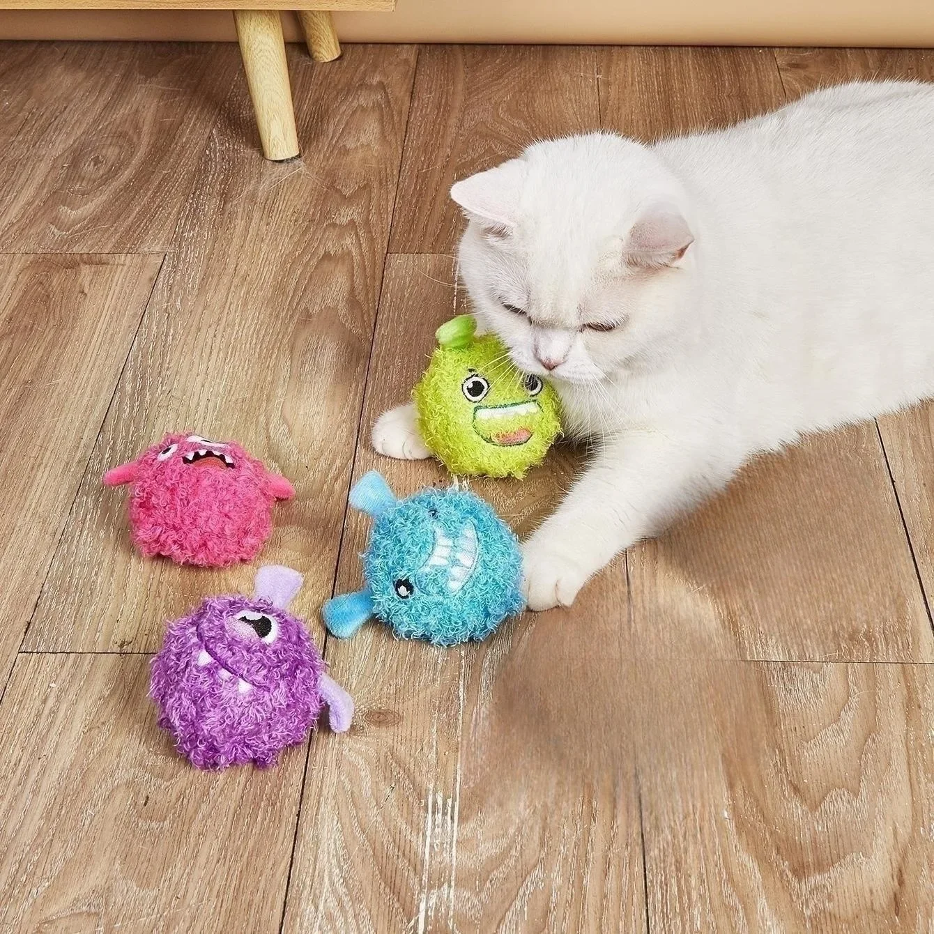 Funny Dog Halloween Monsters Rolling Ball Cat Toys Interactive for Cats Training Kitten Toys Pet Accessories