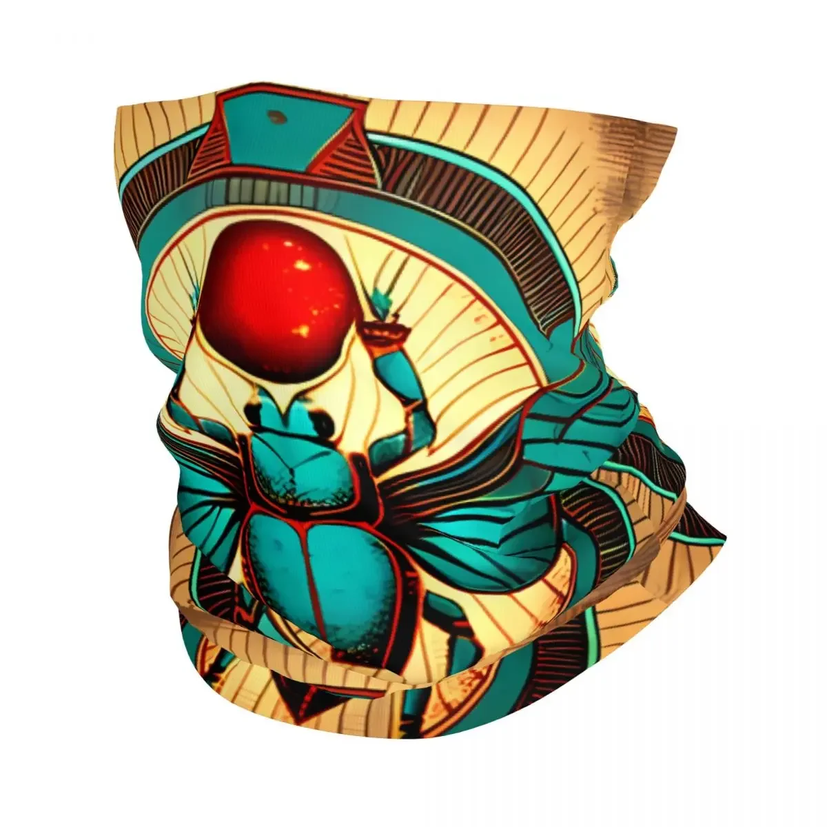 Ancient Egypt Art Scarf Neckerchief Neck Face Mask Polyester