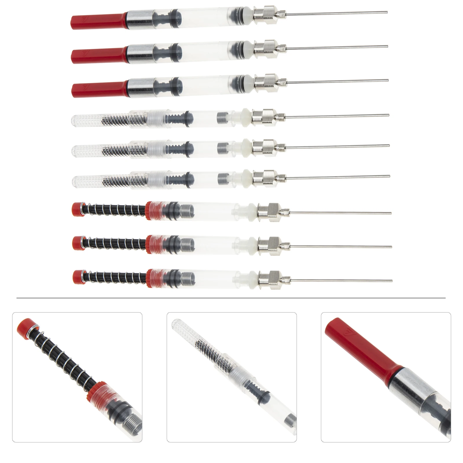 9 stücke Brunnen Absorber Wiederverwendbare Stahl Stift Tinte Füllstoff Leichte Refill Rohr Für Schule Büro Liefert Stift Tinte Absorber