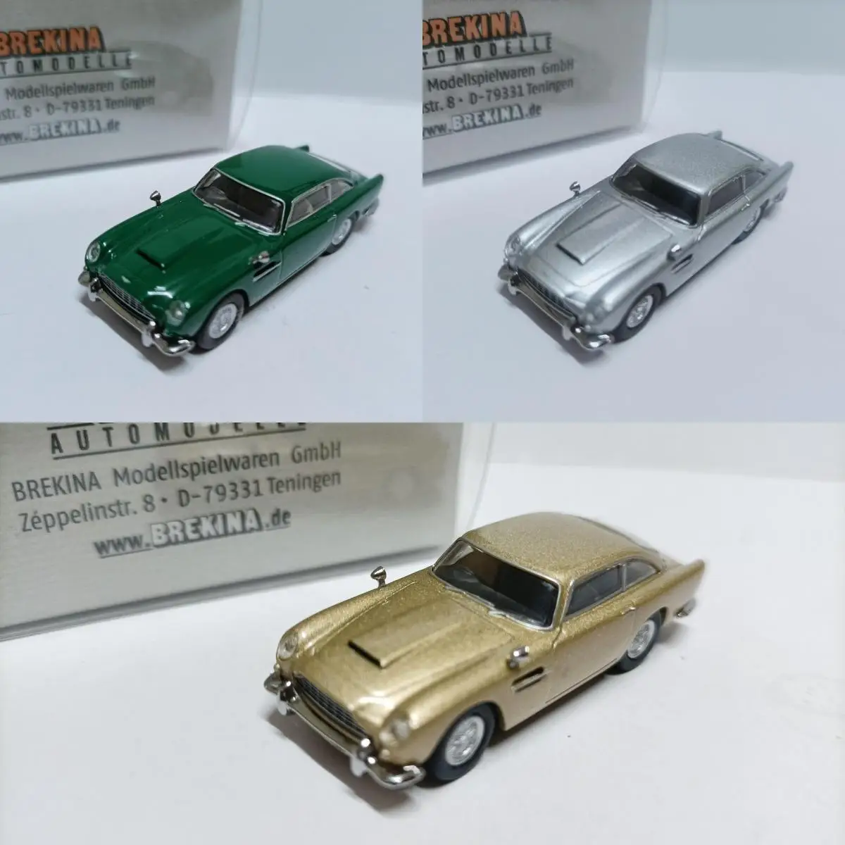 Brekina 1:87 DB5 Vintage Car Simulation Limited Edition Plastic Metal Static Car Model Toy Gift