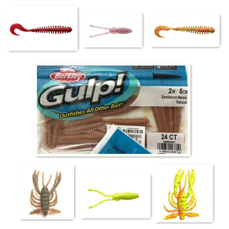 

Мягкая приманка Berkley Gulp Tail Lure для морской рыбалки, 400-кратный аттрактант для морской рыбалки, для океанской и береговой ловли, PureFiing...