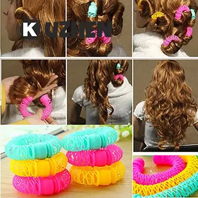 8 Pcs/Lot Magic Curler Hair Rollers Curls Roller Lucky Donuts Curly Hair Styling Make Up Tools Accessories For Woman Lady