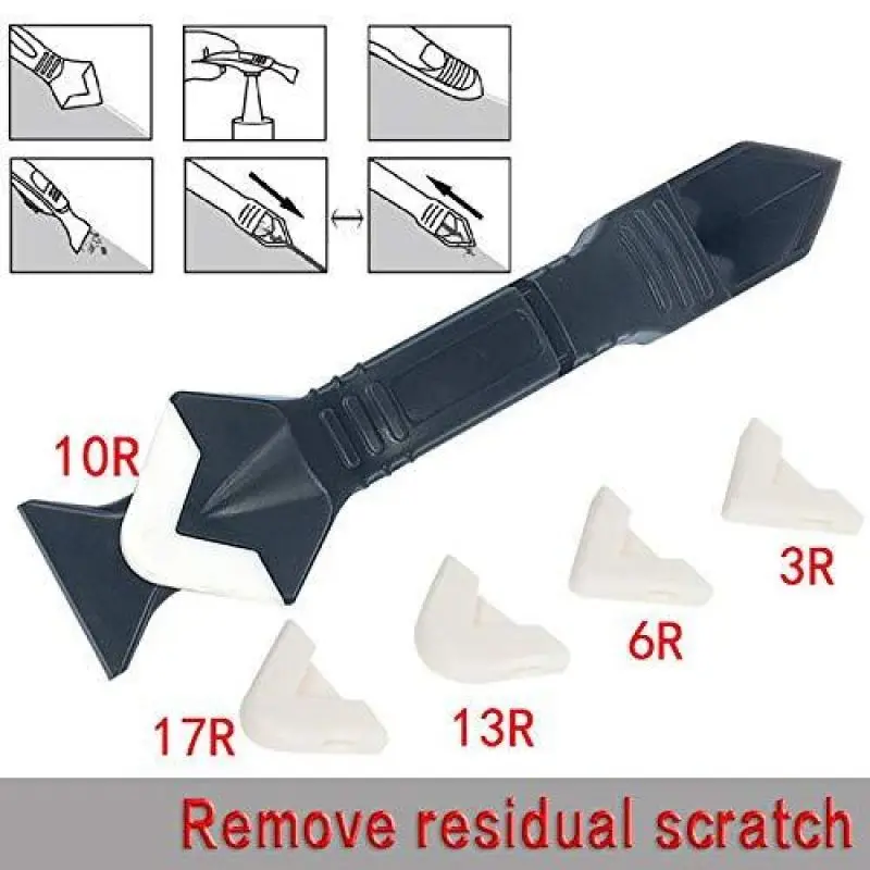 Glass Glue Angle Scraper Scraper Tool Caulking Tool Cement Scraper Tool Shovel Angle Glue Shovel Floor Cleaning Sealant Kitchen image 4
