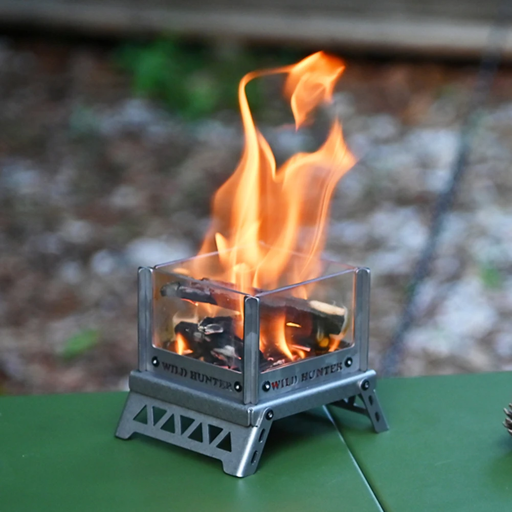 

Титановая маленькая костра, настольное костра, спиртовая плита, курильница от комаров, большая достаточная для мелкого дерева