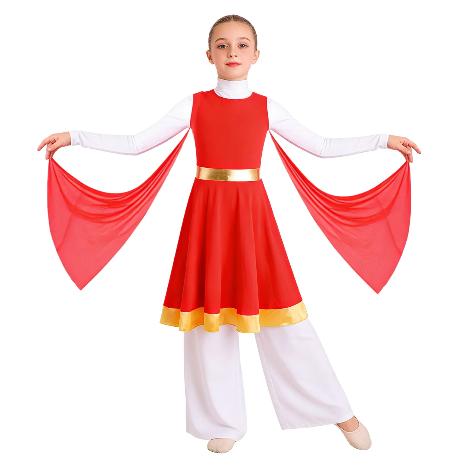 vestido-de-danca-liturgica-para-meninas-sem-mangas-em-tule-metalico-com-drapeados-para-danca-lirica-e-coro