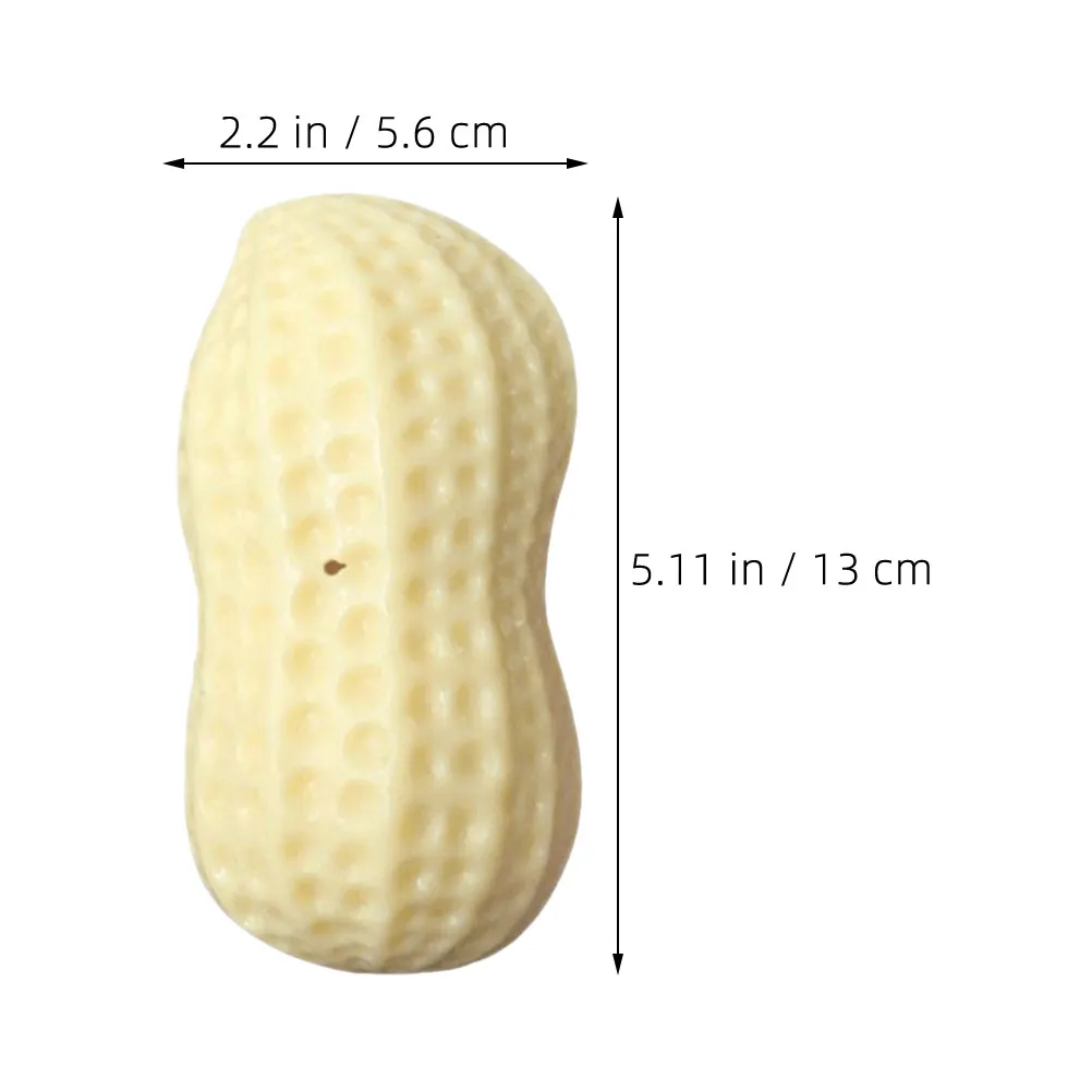 Squeaky Peanut-Shaped Dog Chew Toy for Medium Dogs – Durable Puppy Chew Ball