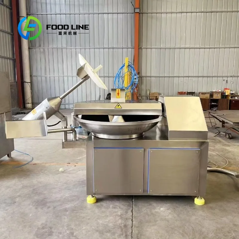 Customize Industrial Meat Bowl Cutter Chopper 80L Stainless Steel Automatic High Efficiency Meat Processing Machine