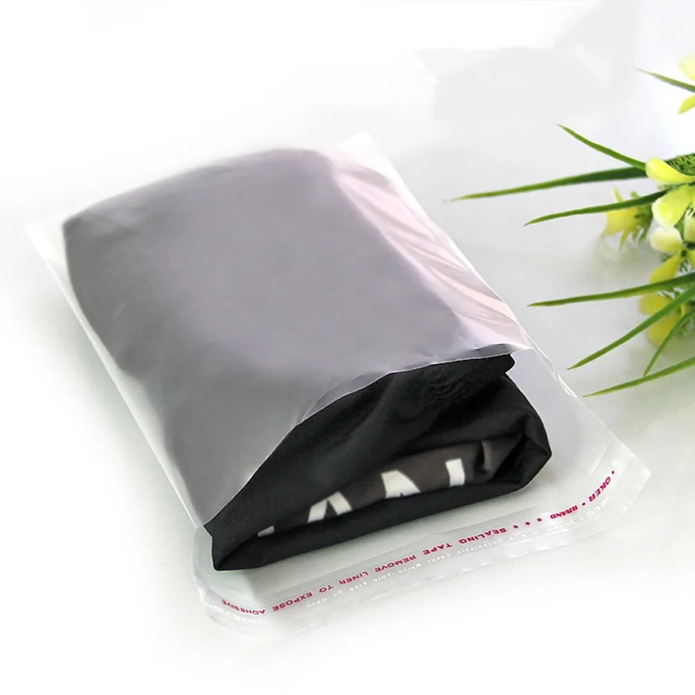 100Pcs 32x45cm Super Clear Adhesive Cello Bags Grip Peel Seal for Bakery Gifts Apparel Packaging Made of Oriented Polypropylene