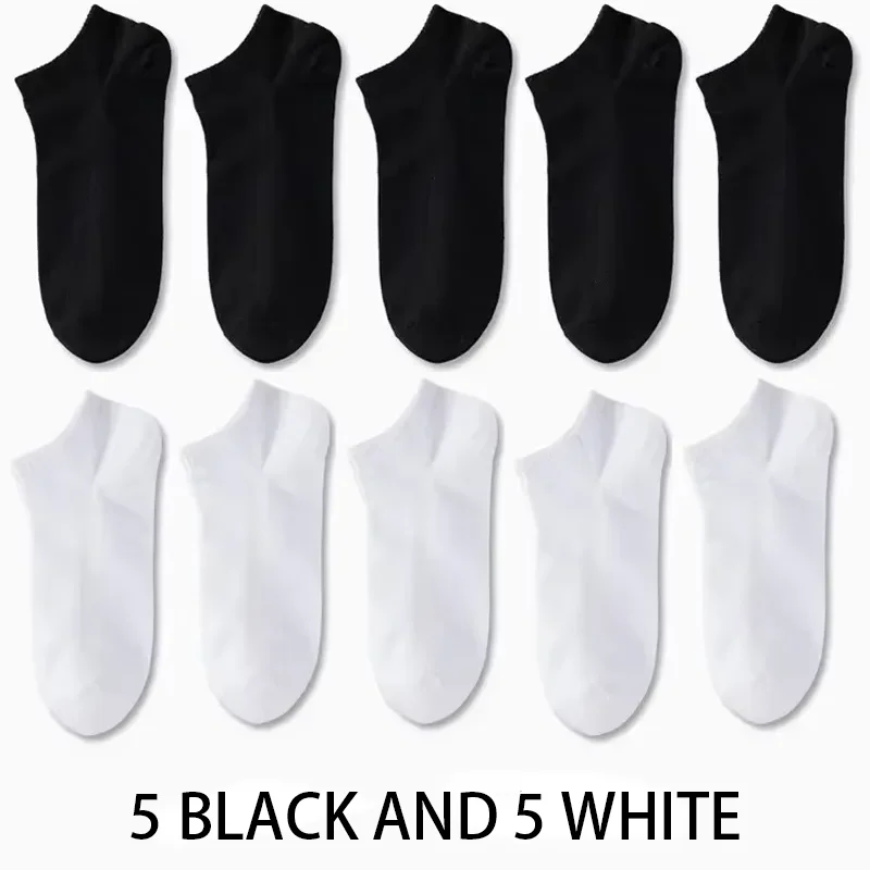 5/10/20/30 paar unisex casual effen kleur bootsokken dun ademend comfortabel anti geur zweetabsorberende enkelsokken voor mannen vrouwen