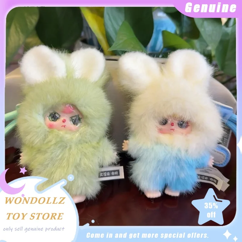 

New Baby Three Blind Box Super Mini Bunny Series Kawaii Виниловая плюшевая кукла Сумка Подвеска Декор Модная игрушка для девочек Детский подарок в наличии