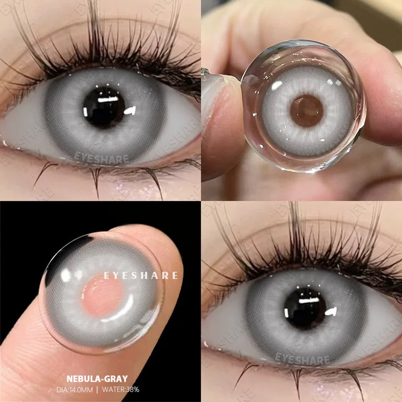 EYESHARE 1 Paar farbige Kontaktlinsen für Augen, blaue Augenkontakte, lila Linsen, Cosplay, rosa Kontaktlinsen, jährliche rote Augenlinsen